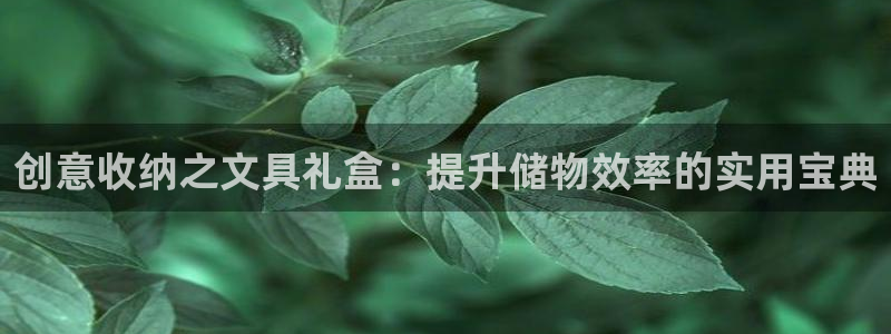 九游會(huì)老哥論壇修車：創(chuàng)意收納之文具禮盒：